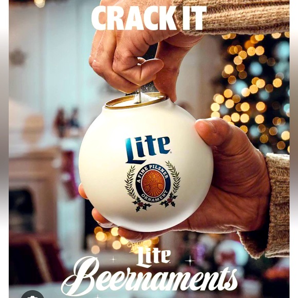 Miller Lite Holiday Miller Lite Beernament Ornament Set Of 6 Poshmark